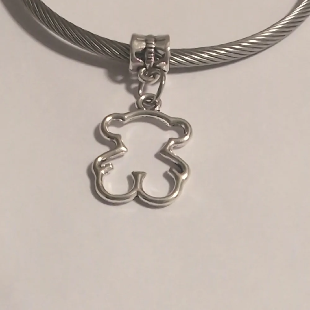 Elegant Silver Bear Charm for Pandora‎ Style Bracelet